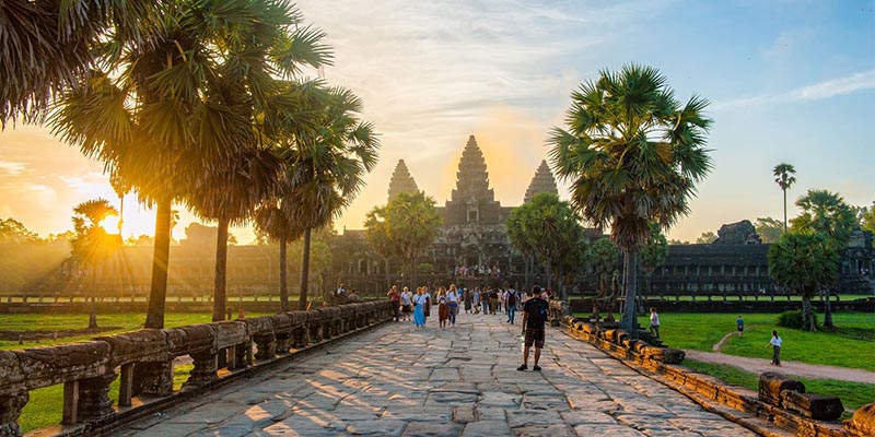 Sunrise in Angkor Wat Temple